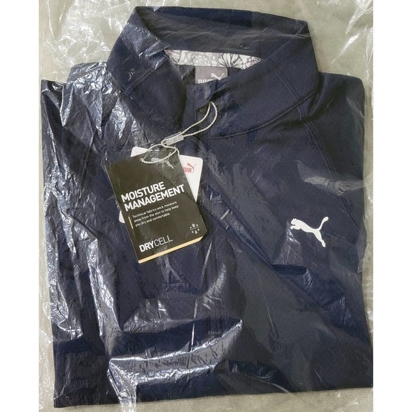 Puma Boys Small 1/4 Zip Pullover Blue Drycell NWT - Picture 5 of 9